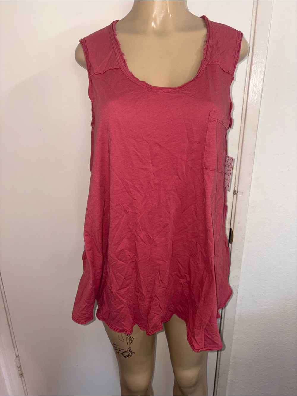 We the Free by Free People pink "Round the World" tank top